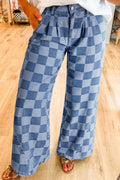 Checkered Denim jeans Pretty Little Patriot