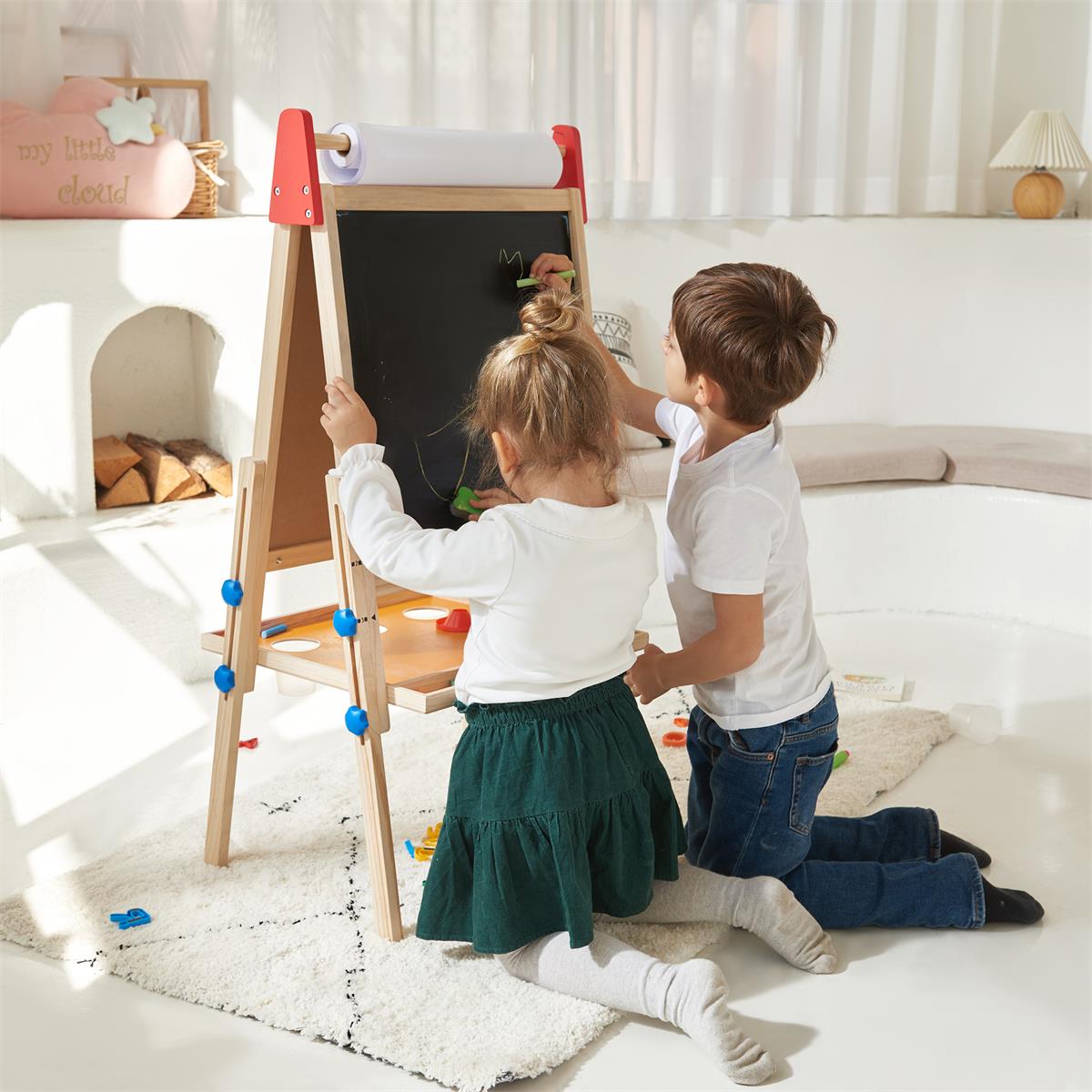 Tiny Land® 3-in-1 Art Easel & Paper Roll Set Tiny Land INC