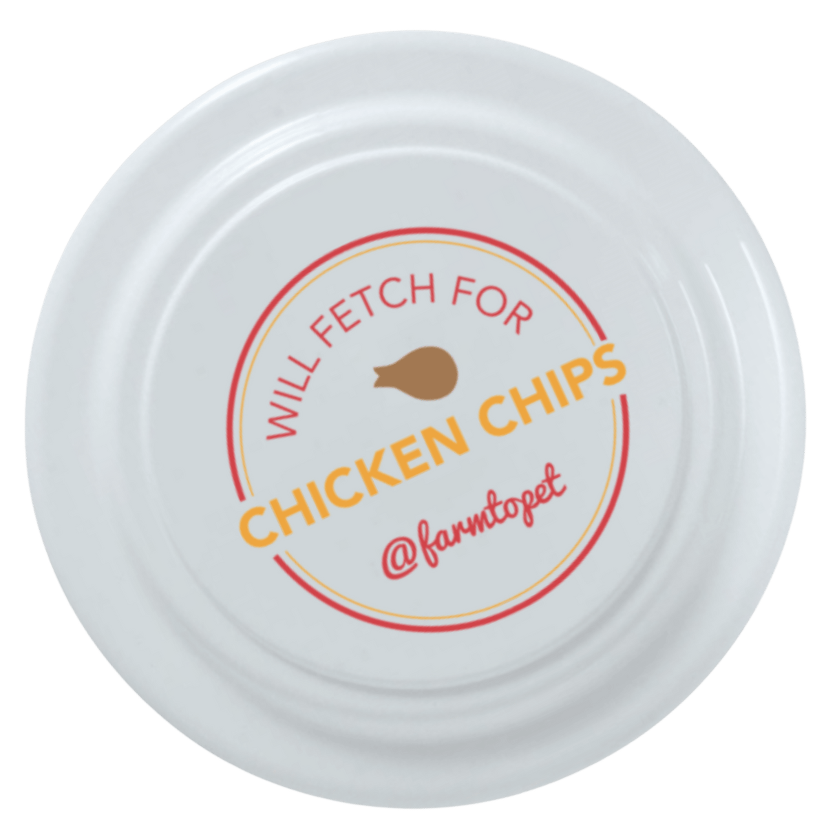 Will Fetch for Chicken Chips Dog Frisbee | Fun Toy for Dogs and Humans Farm To Pet