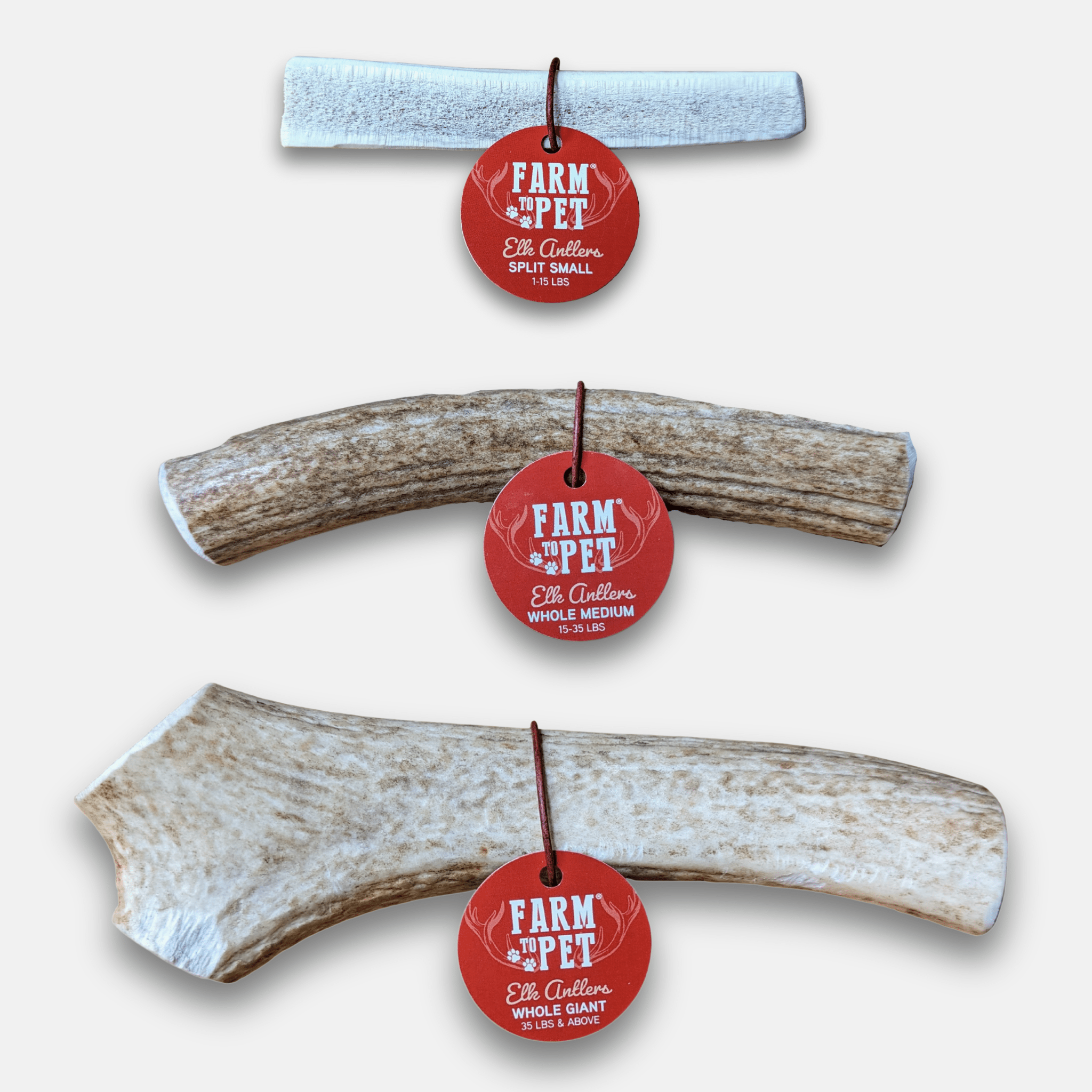 Elk Antler Dog Chews | All-Natural Whole and Split Elk Antler Chews for Dogs Farm To Pet