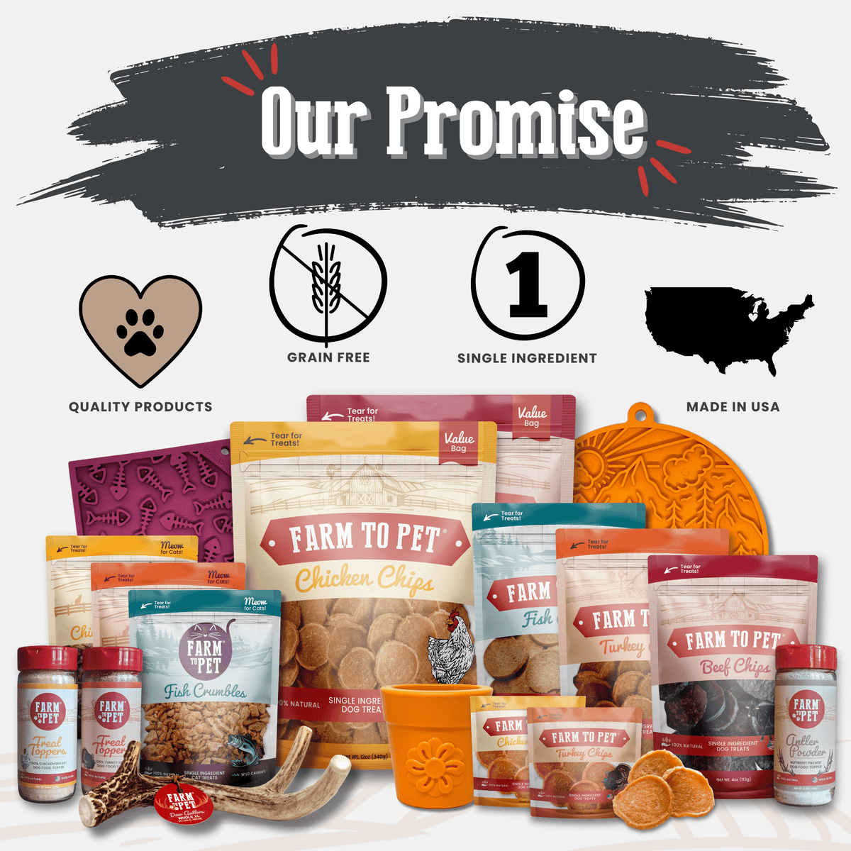 Elk Antler Dog Chews | All-Natural Whole and Split Elk Antler Chews for Dogs Farm To Pet