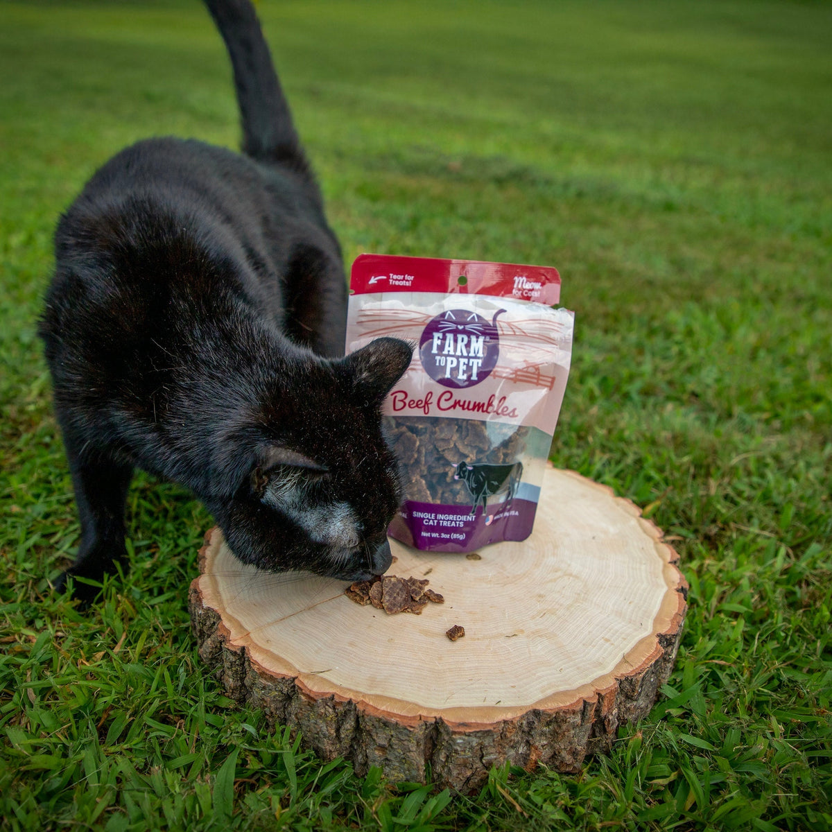 Beef Crumbles Cat Treats | High Protein Treats for Cats Farm To Pet