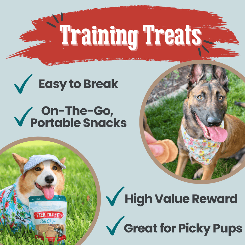 Fish Chips for Dogs | Wild-Caught Fish Dog Treats Farm To Pet