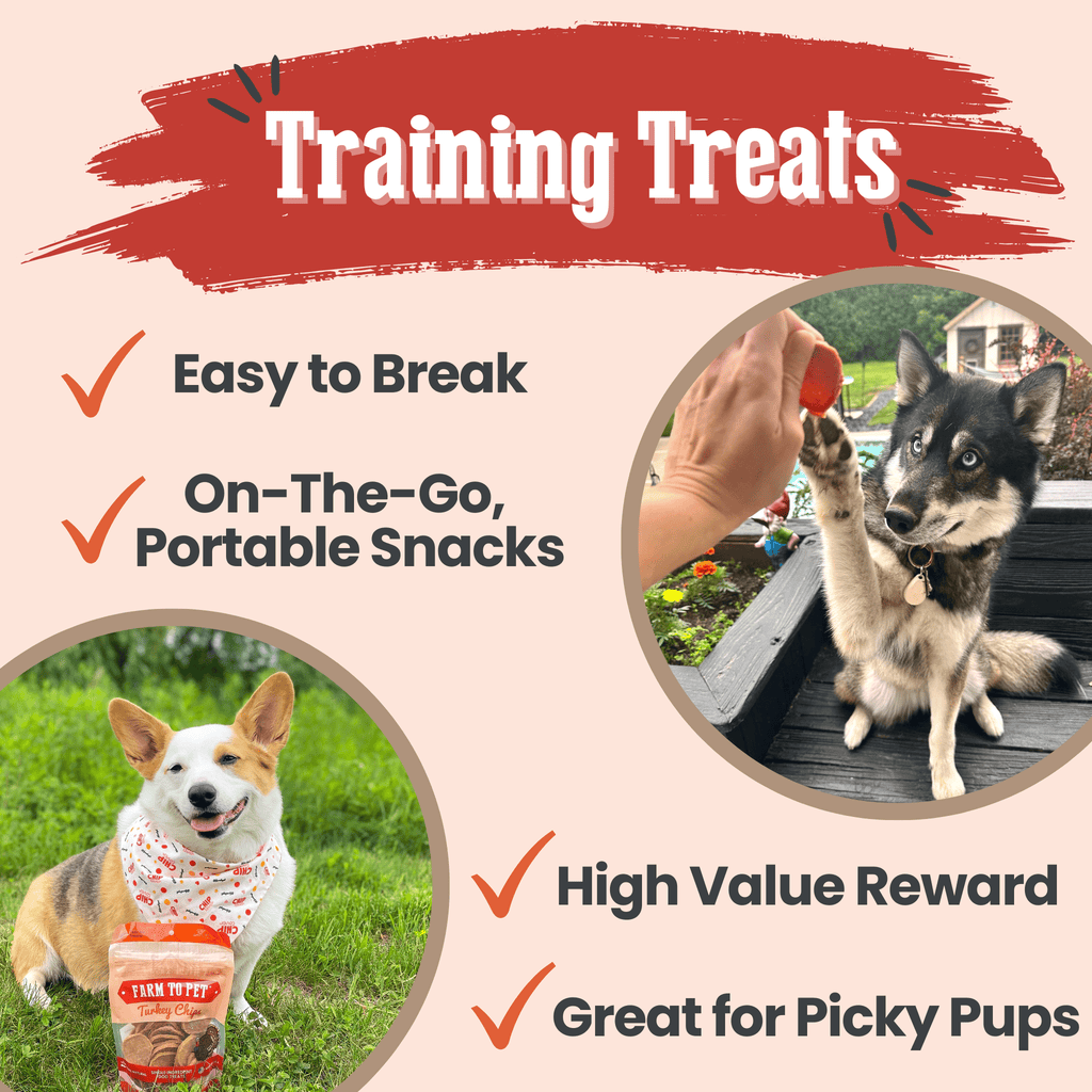 Turkey Chips for Dogs | All-Natural Single-Ingredient Healthy Dog Treats Farm To Pet