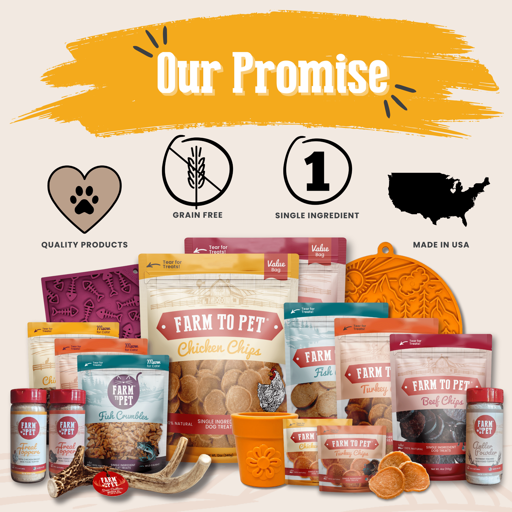 Treat Topper Chicken Dog Food Topper | Healthy Meal Supplement for Dogs Farm To Pet