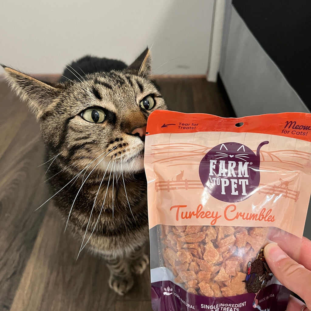 Turkey Crumbles for Cats | Grain-Free Cat Treats Farm To Pet