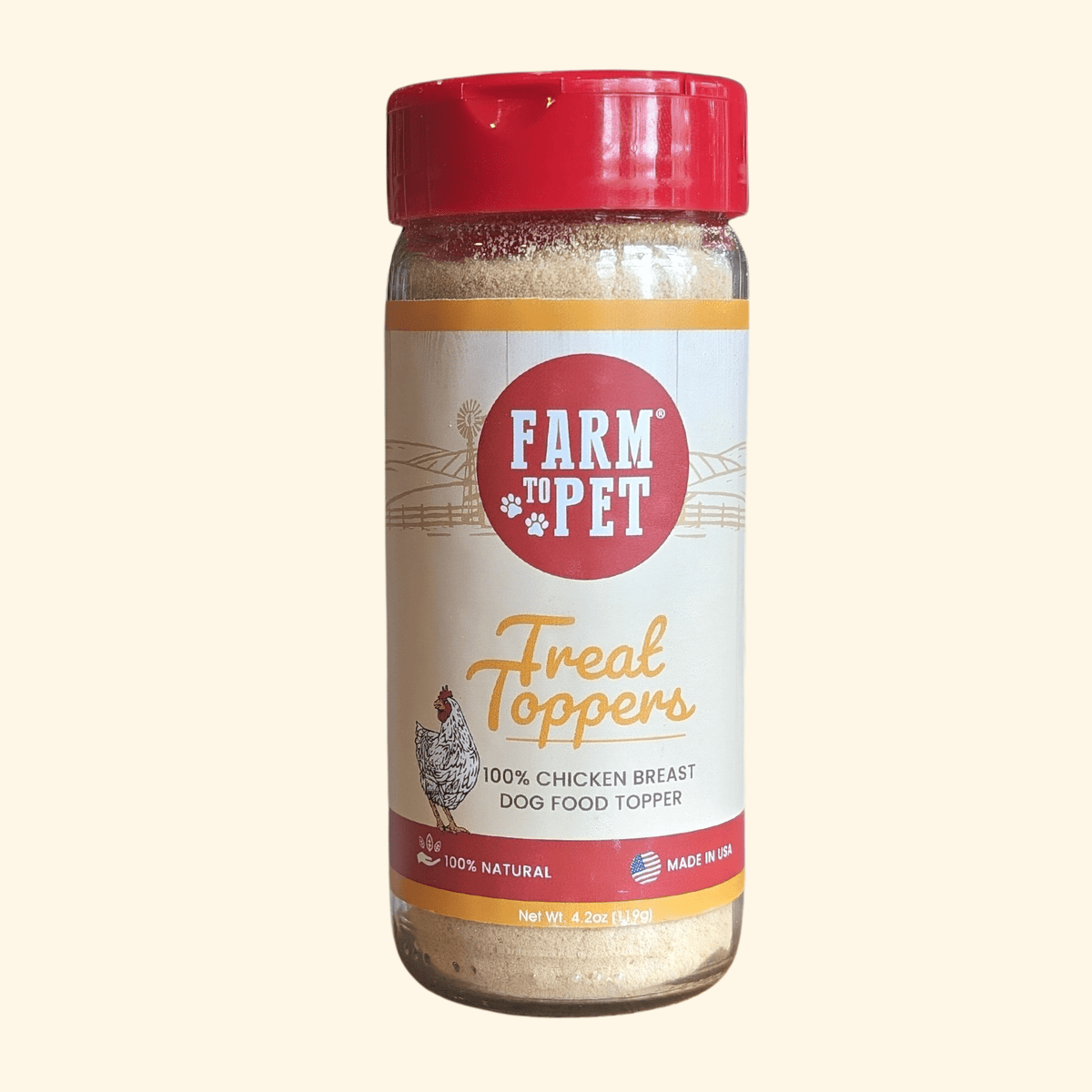 Treat Topper Chicken Dog Food Topper | Healthy Meal Supplement for Dogs Farm To Pet