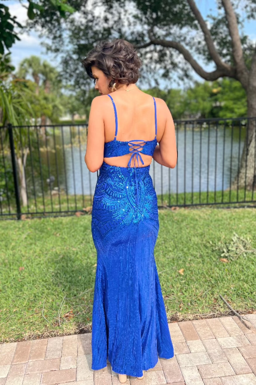 Royal Blue gala gown -clearance Pretty Little Patriot