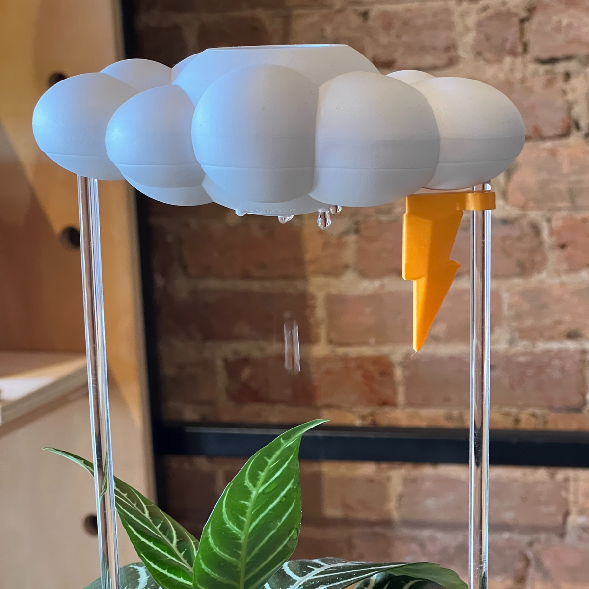 Original Dripping Rain Cloud with Lightning Bolt Charm The Cloud Makers