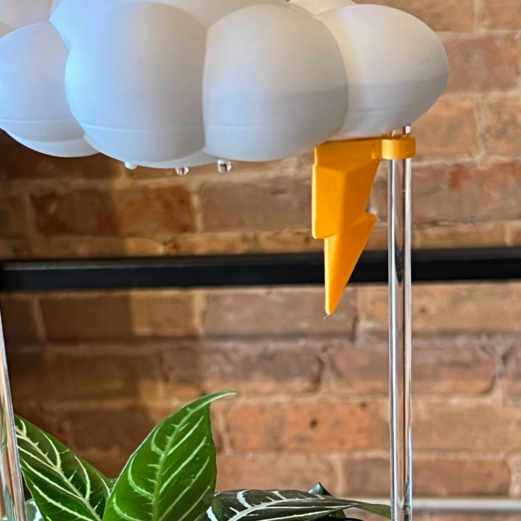 Original Dripping Rain Cloud with Lightning Bolt Charm The Cloud Makers