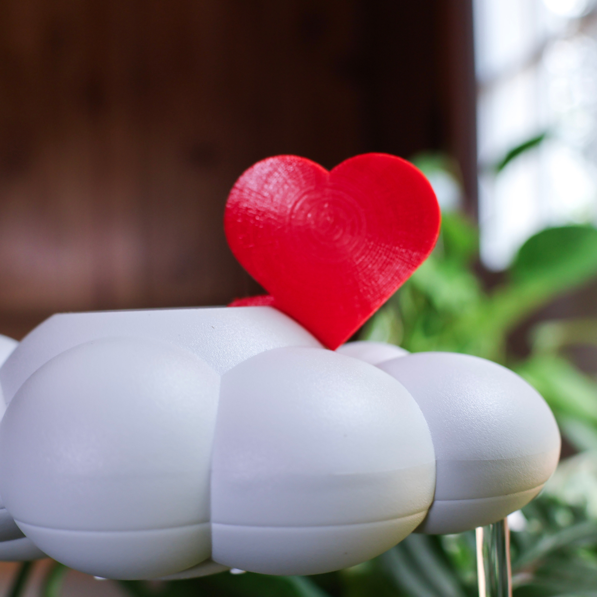 Original Dripping Rain Cloud with Red Heart Charm The Cloud Makers