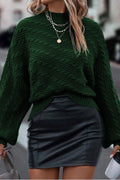 Forest Green Mock Neck Sweater Pretty Little Patriot
