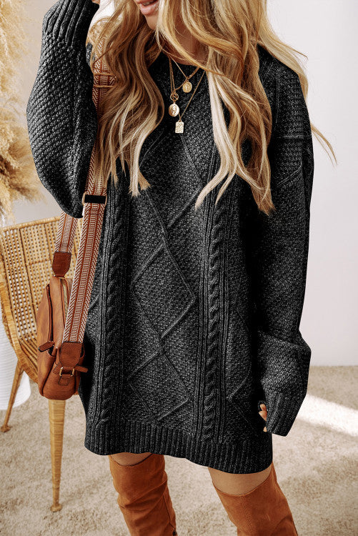 Cable Knit Sweater Dress Pretty Little Patriot