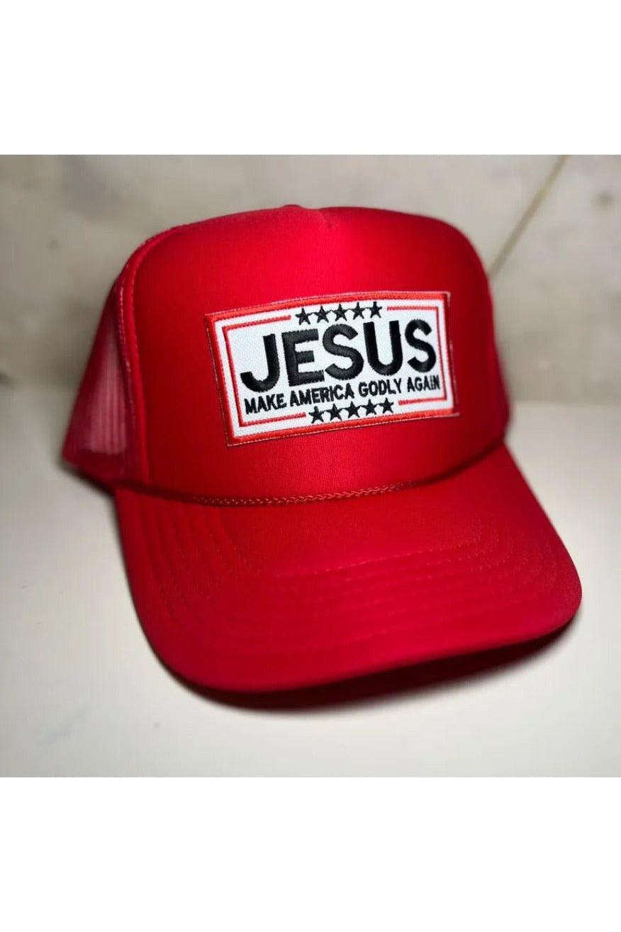 Jesus. Make America Godly Again trucker hat -clearance Pretty Little Patriot