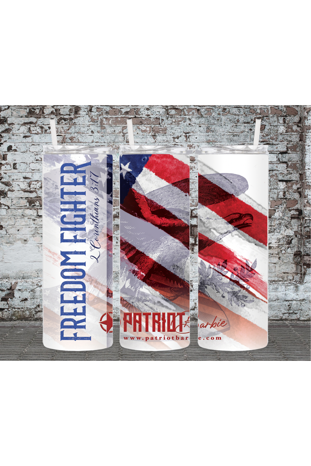 Freedom Fighter Drink Tumbler Pretty Little Patriot