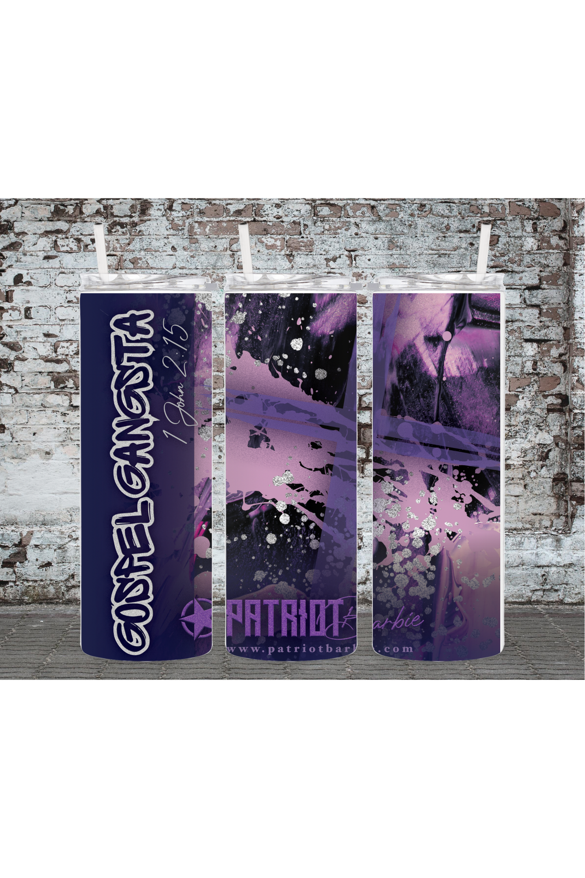 Gospel Gangsta Drink Tumbler Pretty Little Patriot