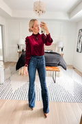 Red Velvet Blouse Pretty Little Patriot