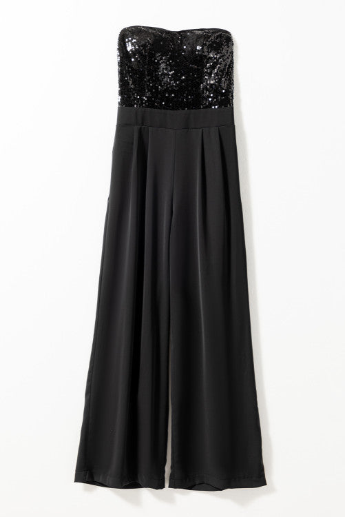 Black Sequin Jumpsuit Pretty Little Patriot