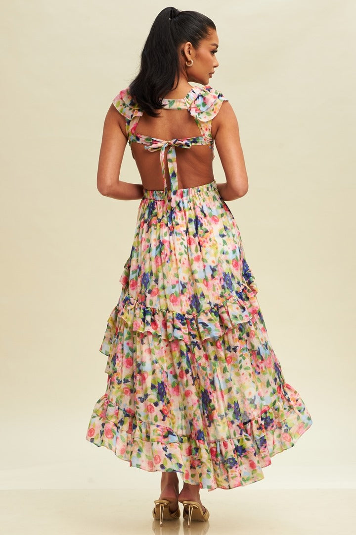 Summer fiesta floral dress Pretty Little Patriot