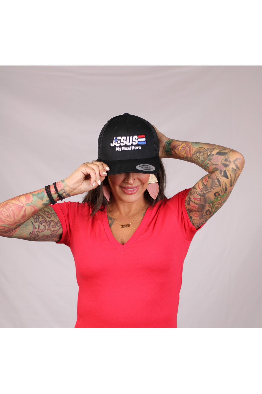 Jesus My Real Hero Hat -clearance Pretty Little Patriot
