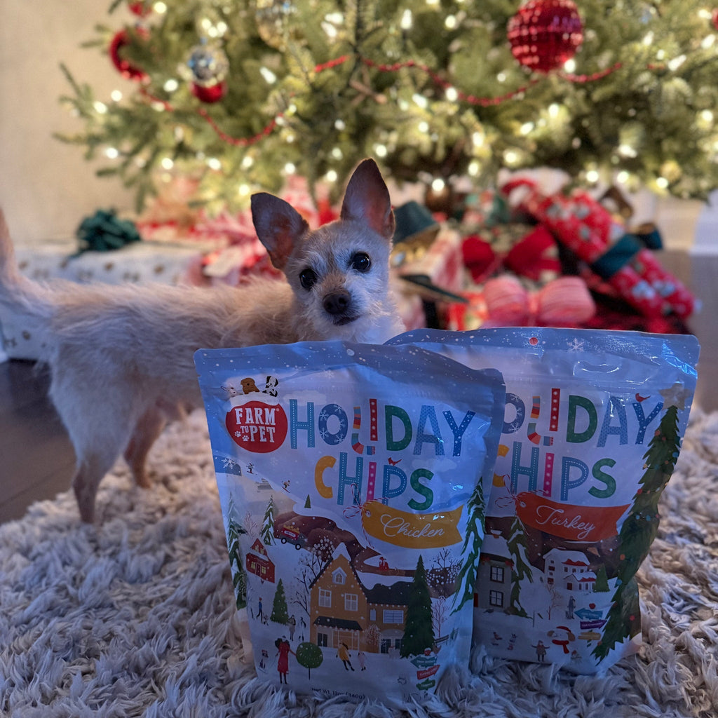 Holiday Chips Dog Treats - Chicken & Turkey 12oz Farm To Pet