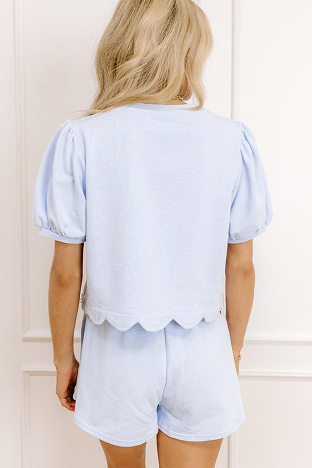Princess Pearl Blue Scalloped Skort Set Pretty Little Patriot