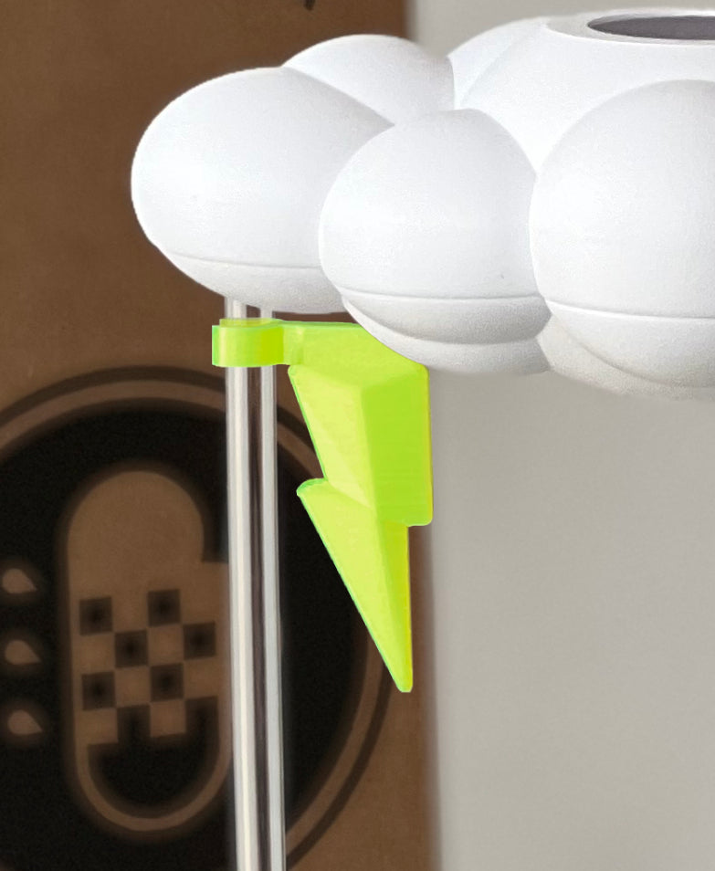 Original Dripping Rain Cloud with Neon Lightning Bolt Charm The Cloud Makers