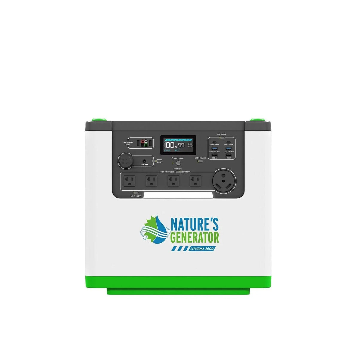 Nature's Generator Lithium 3600 Power Station Nature's Generator
