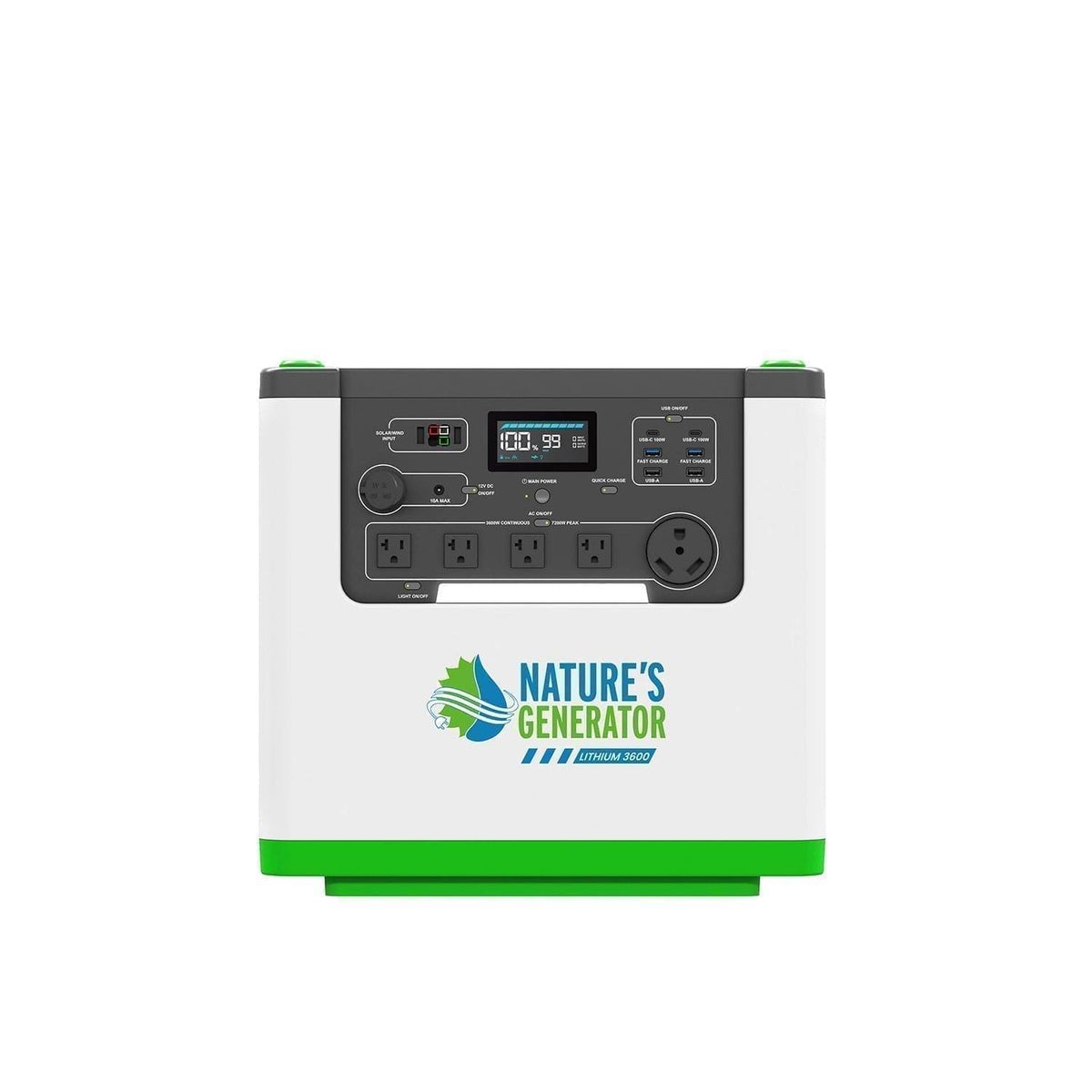 Nature's Generator Lithium 3600 Solar and Wind Generator Nature's Generator