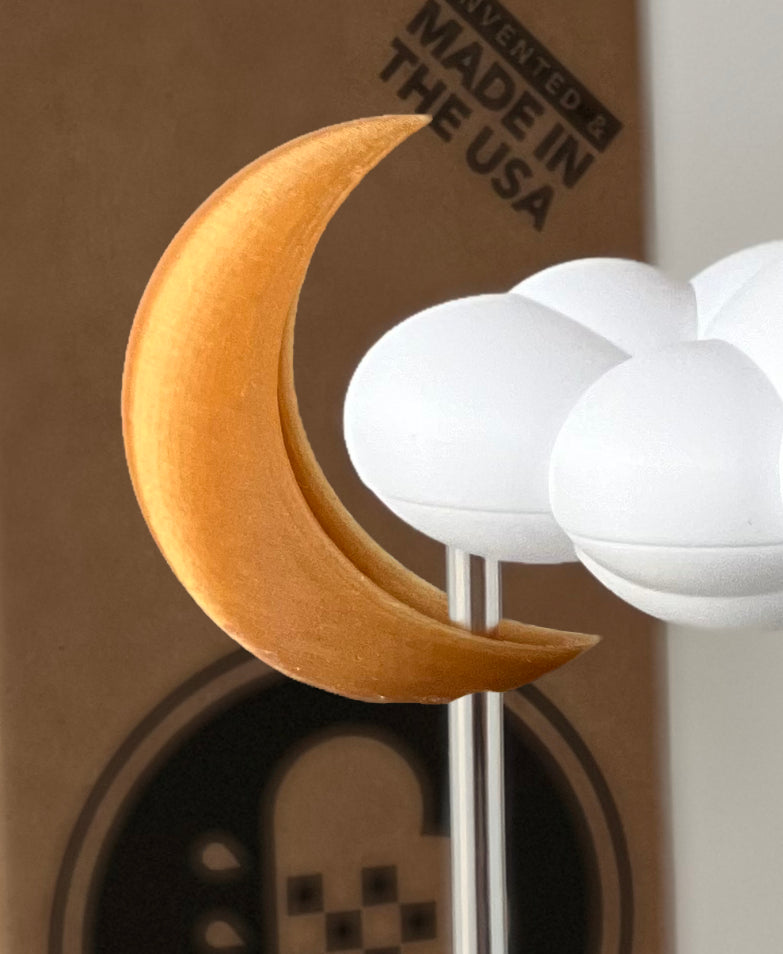 Original Dripping Rain Cloud with Moon Charm The Cloud Makers