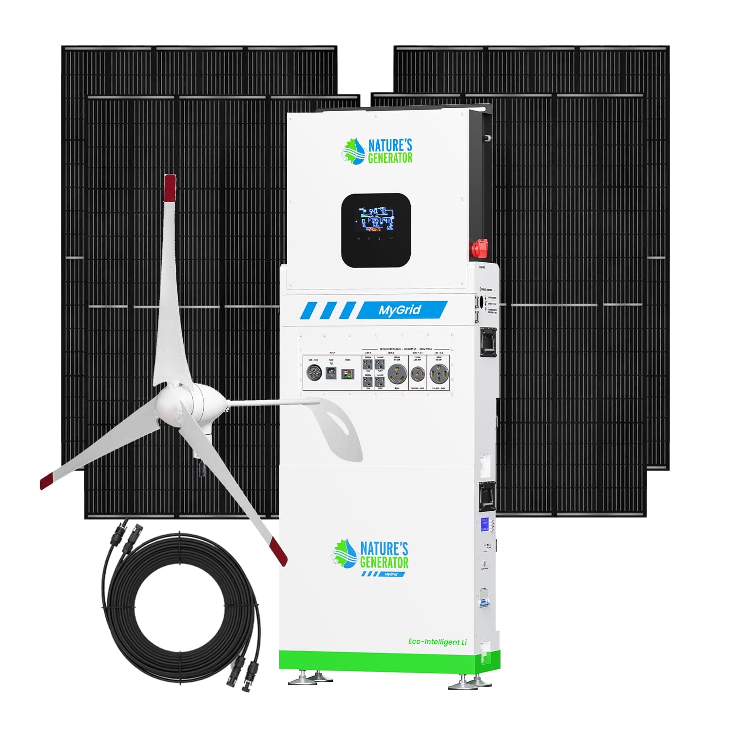 MyGrid 10K Solar and Wind Generator for Home Nature's Generator