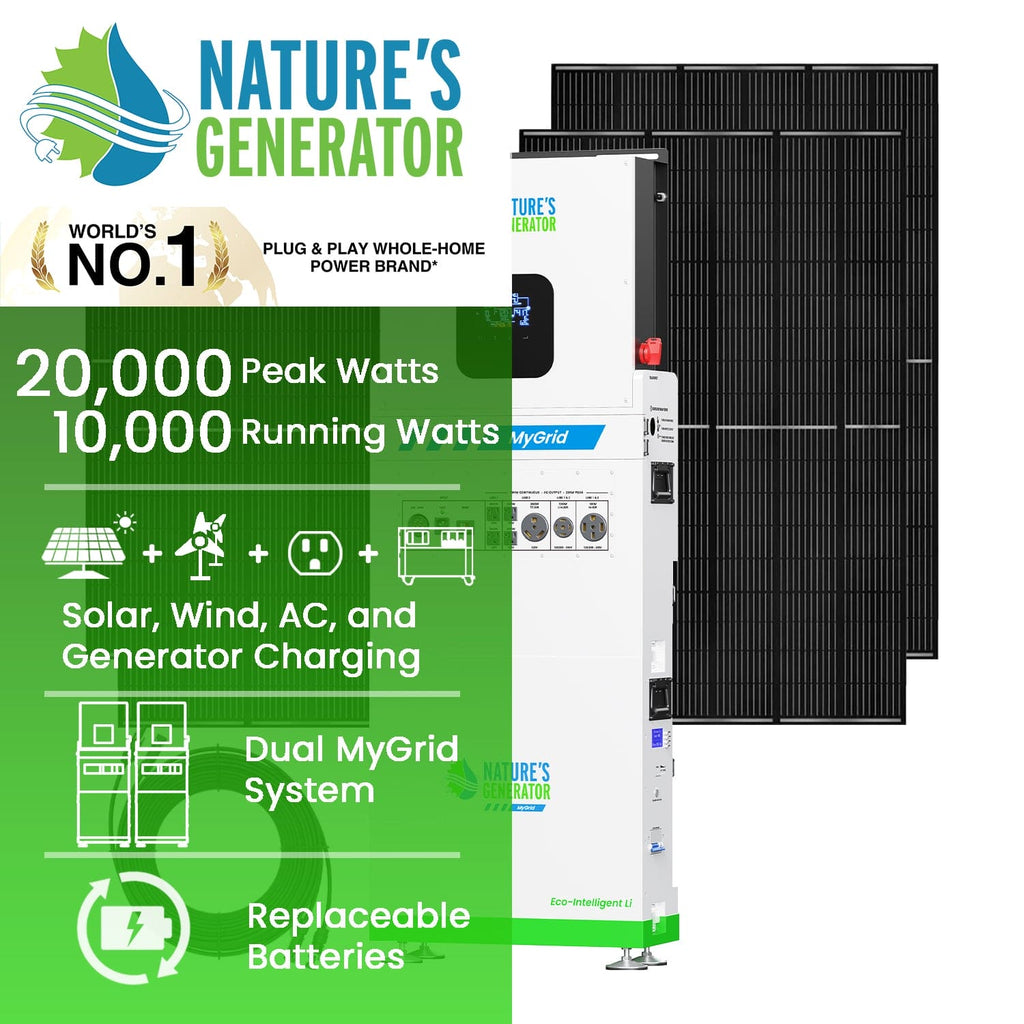 MyGrid 10K Solar Generator for Home Nature's Generator