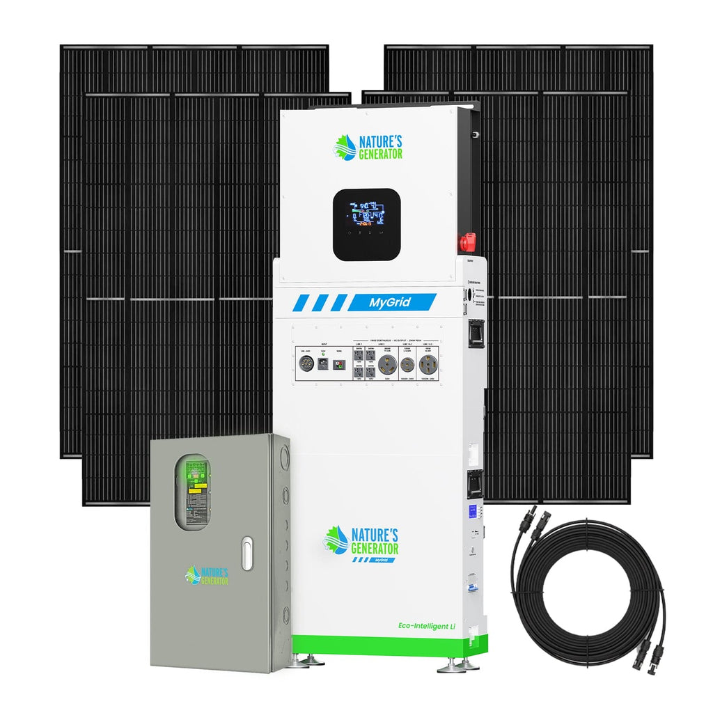 MyGrid 10K with Transfer Switch for House Battery Backup Nature's Generator