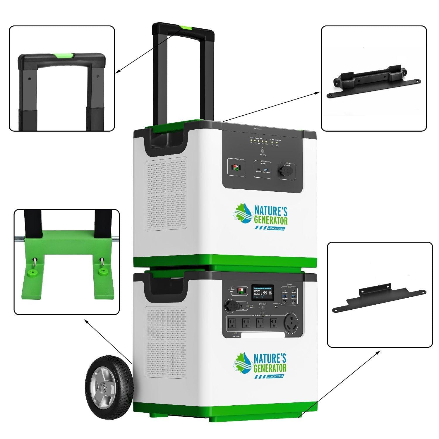 Nature's Generator Lithium 3600/6000 Heavy Duty Cart Nature's Generator