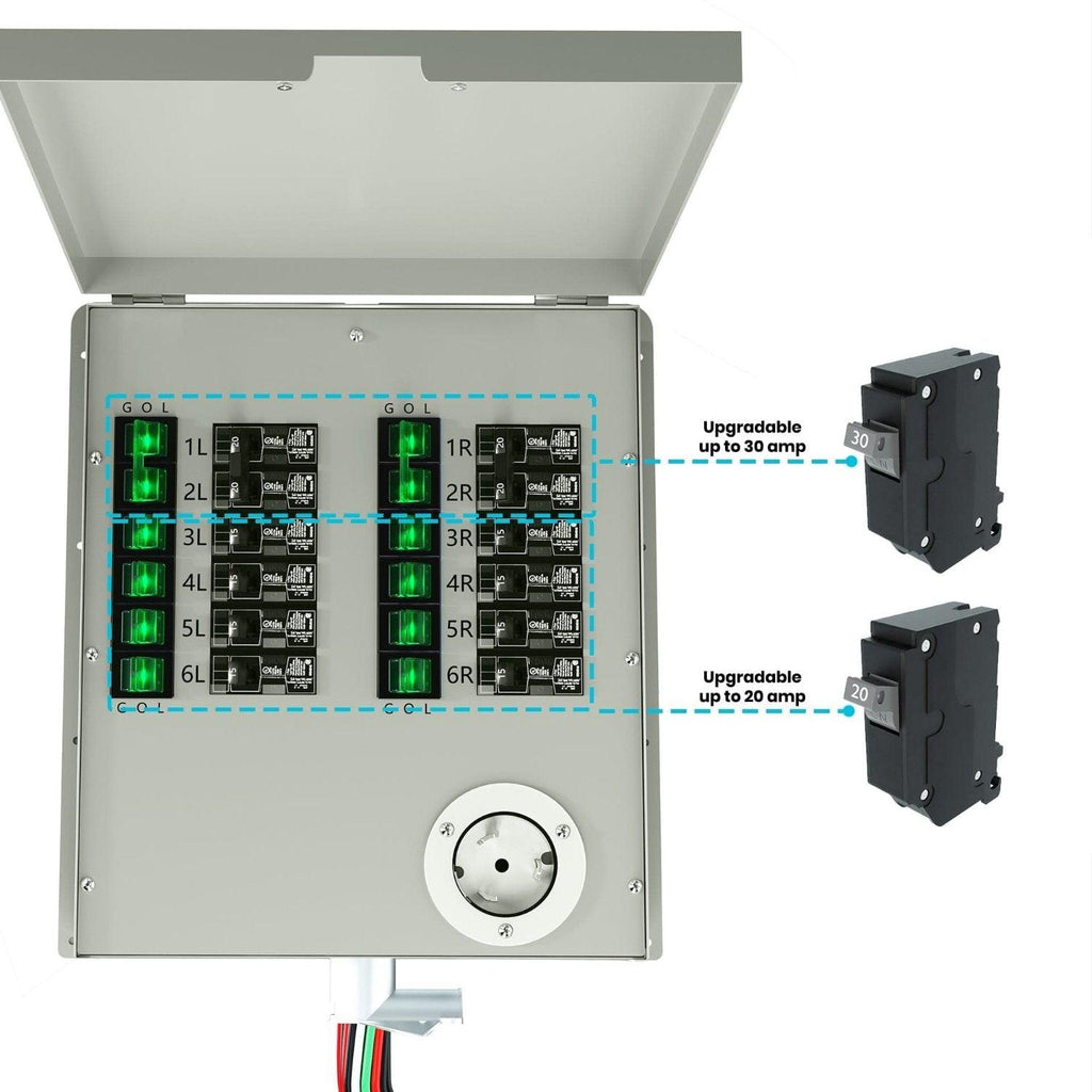 Nature's Generator 12-Circuit 120/240V 50A Non-Automatic Power Transfer Switch Nature's Generator