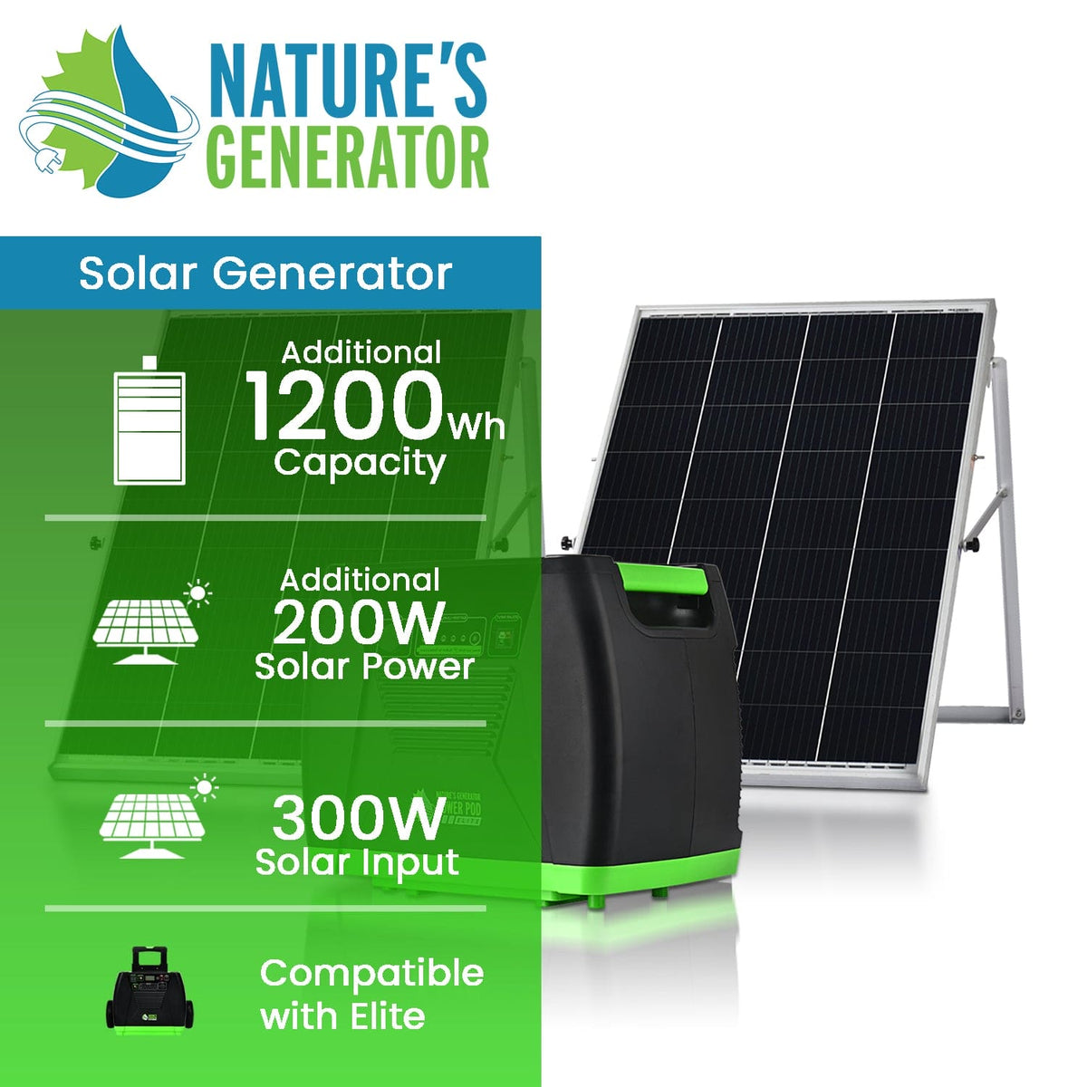 Nature's Generator Elite Power Add On Bundle Nature's Generator