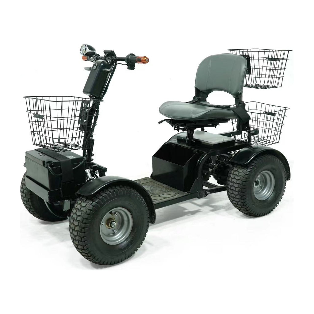 Green Transporter Cheeta Ninja All-Terrain Mobility Scooter 48V/20Ah 1100W 4-Wheel LifeMed USA