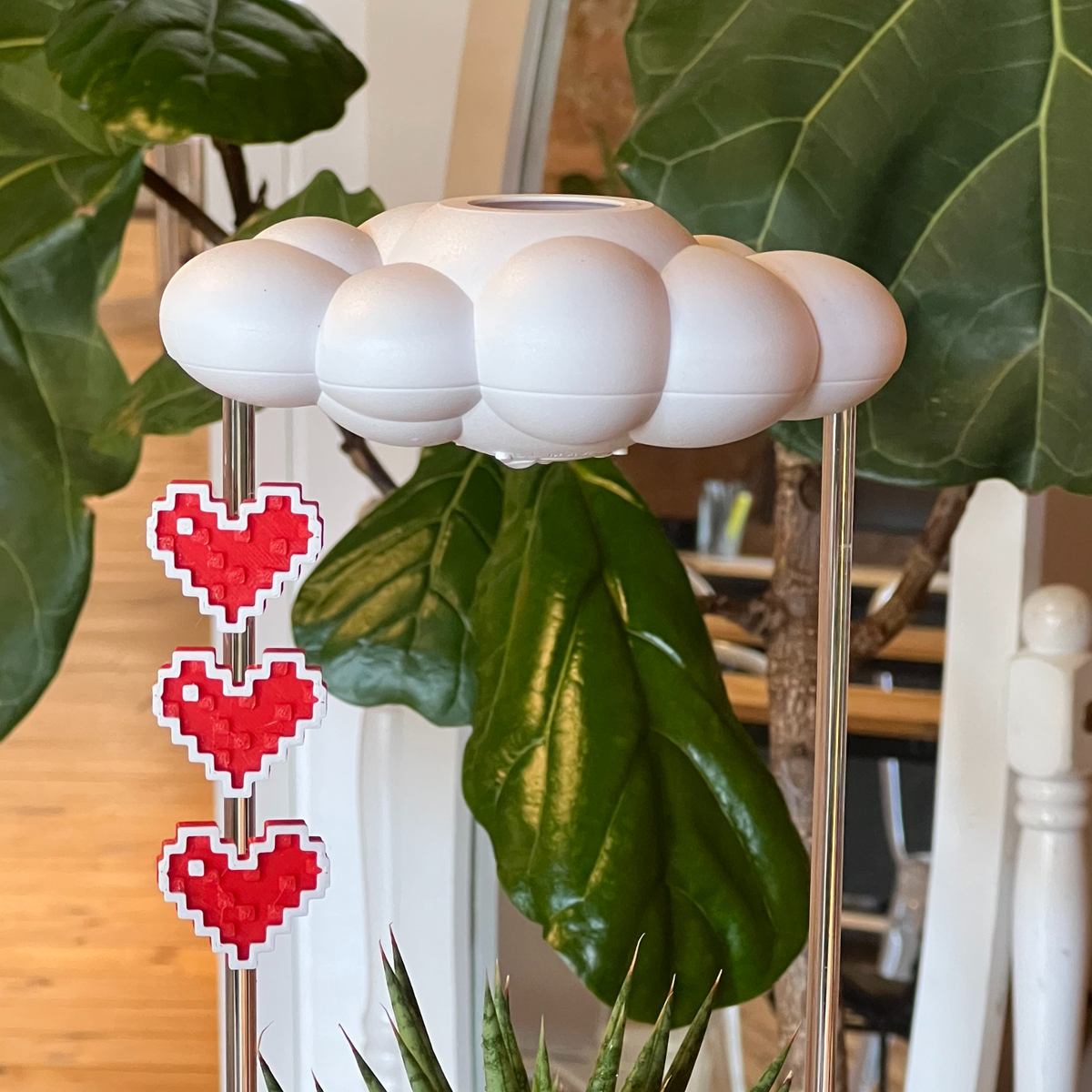 Original Dripping Rain Cloud with Pixel Heart Charm Set The Cloud Makers
