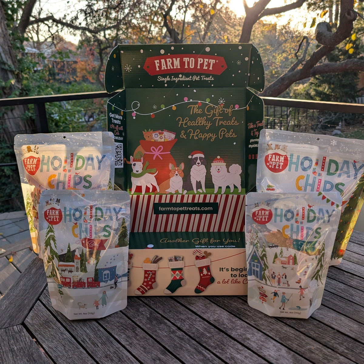 Santa Paws' Best Chipmas Dog Treat Box Farm To Pet