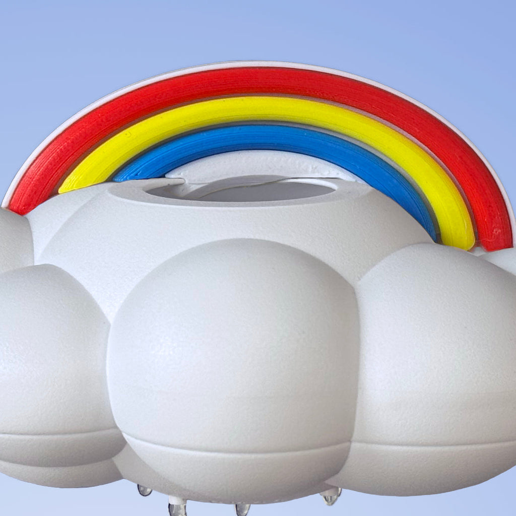 Original Dripping Rain Cloud with Rainbow Charm The Cloud Makers