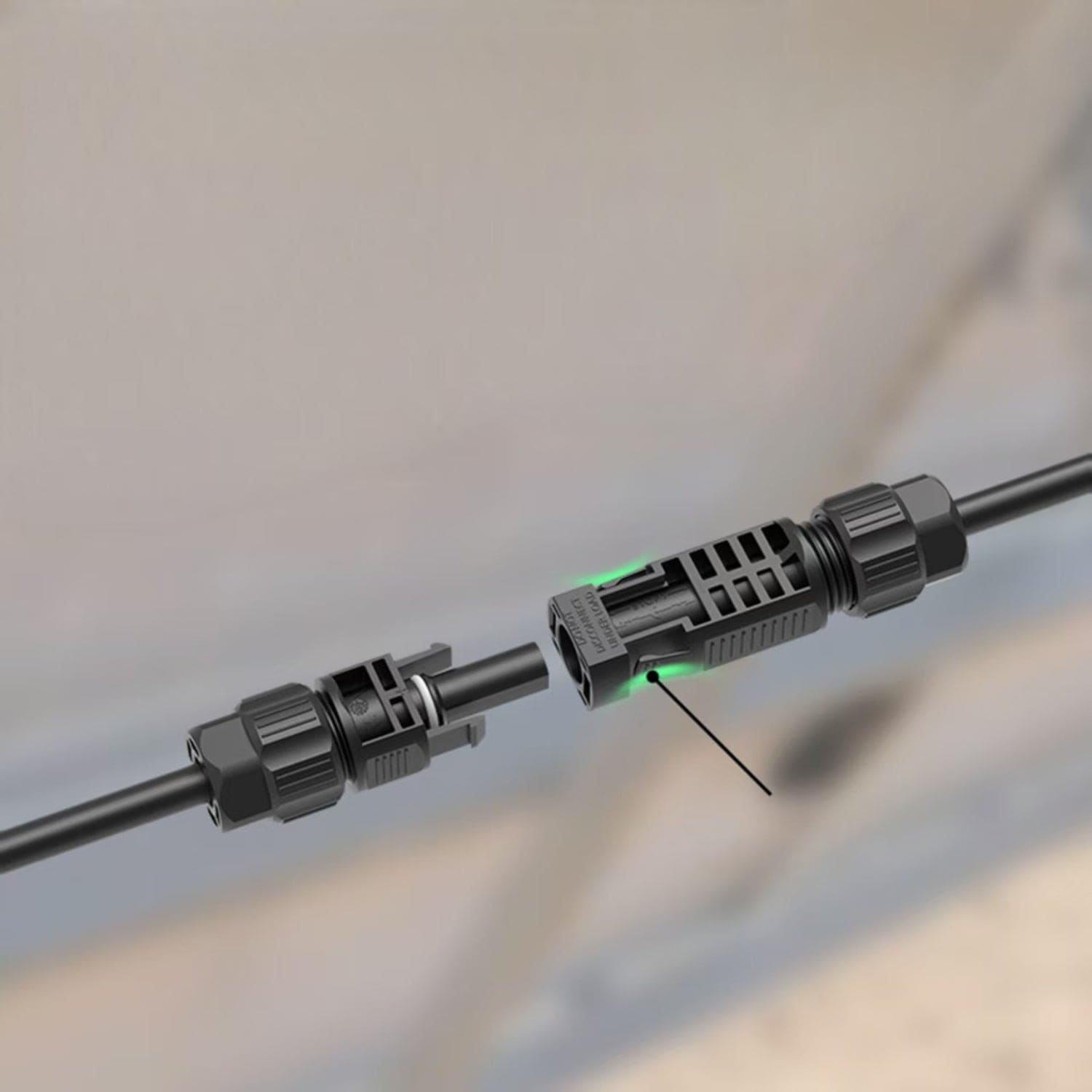 50 Foot Quick Release MC4 Extension Cables for MyGrid 10K System Nature's Generator