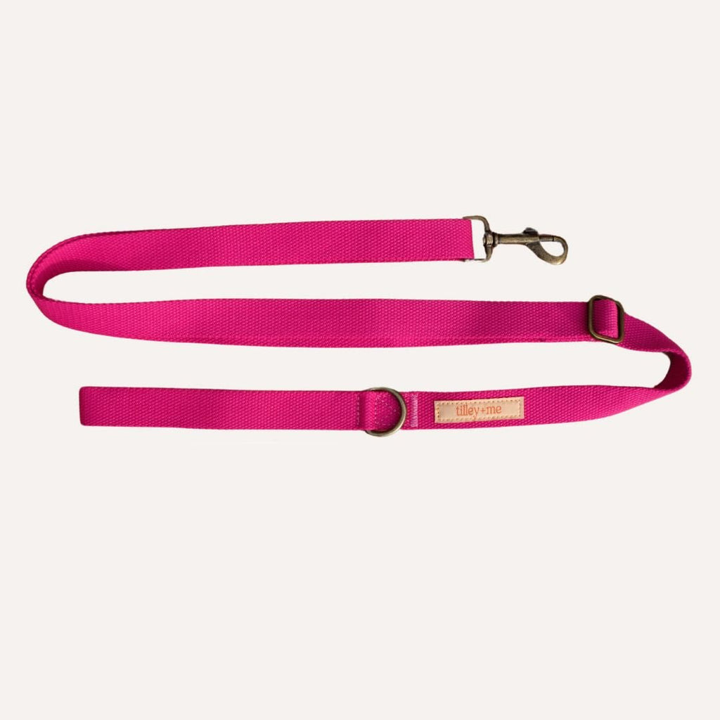 Hemp Cotton Dog Leash - Durable, Sustainable, Adjustable, Lightweight & Soft Tilley + Me