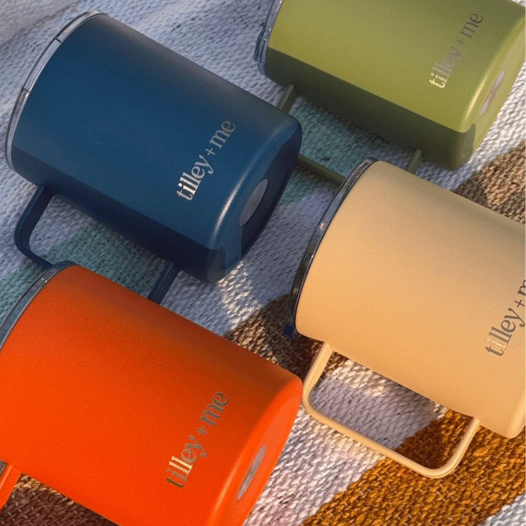 Camping Mug Stainless Steel Tumbler – Insulated Hot and Cold Beverage Mug Tilley + Me