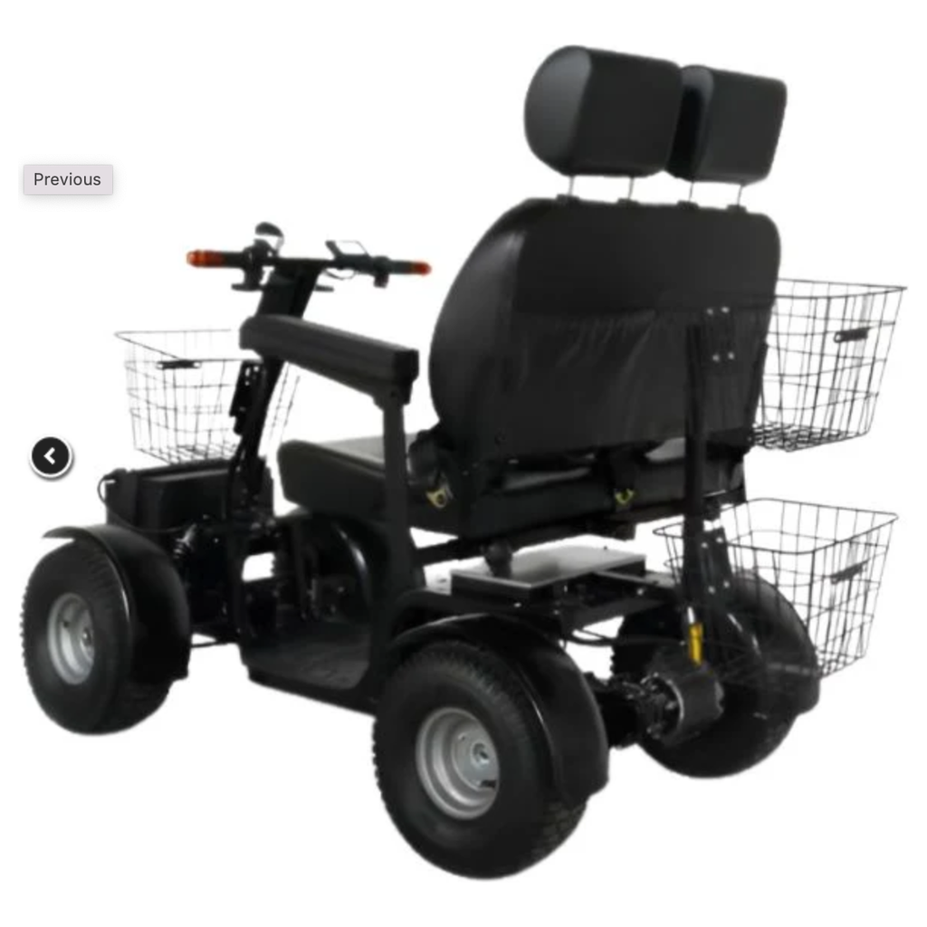Green Transporter Cheeta Ninja All-Terrain Mobility Scooter 48V/20Ah 1100W 4-Wheel LifeMed USA