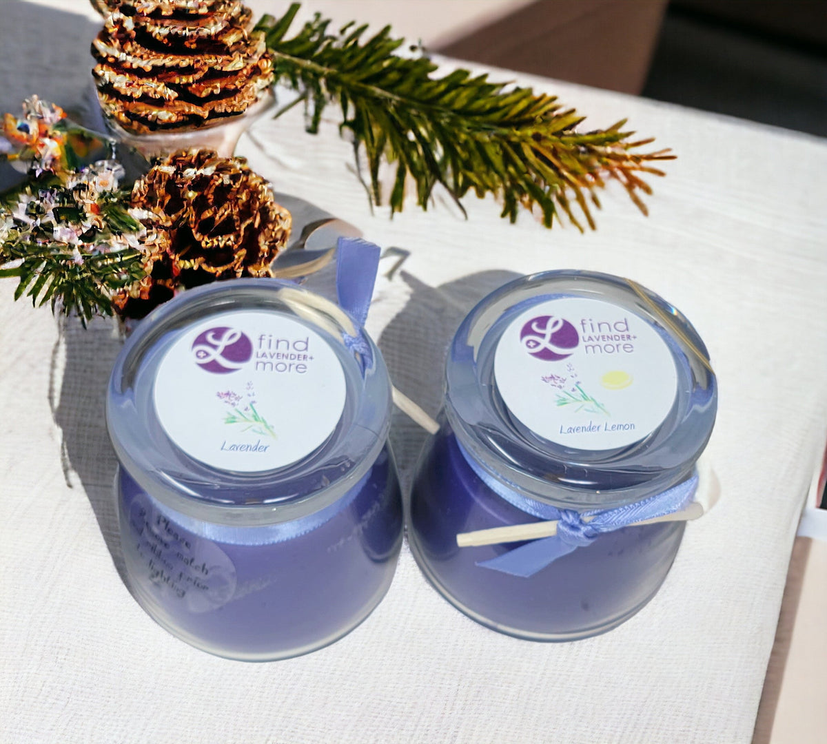 Scented Candles (pack of 2) Findlavender.com