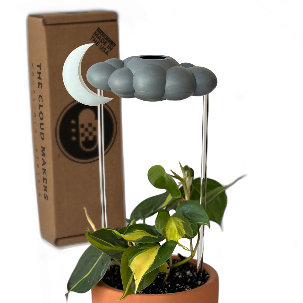 Stormy Dripping Rain Cloud with Glow in the Dark Moon Charm The Cloud Makers