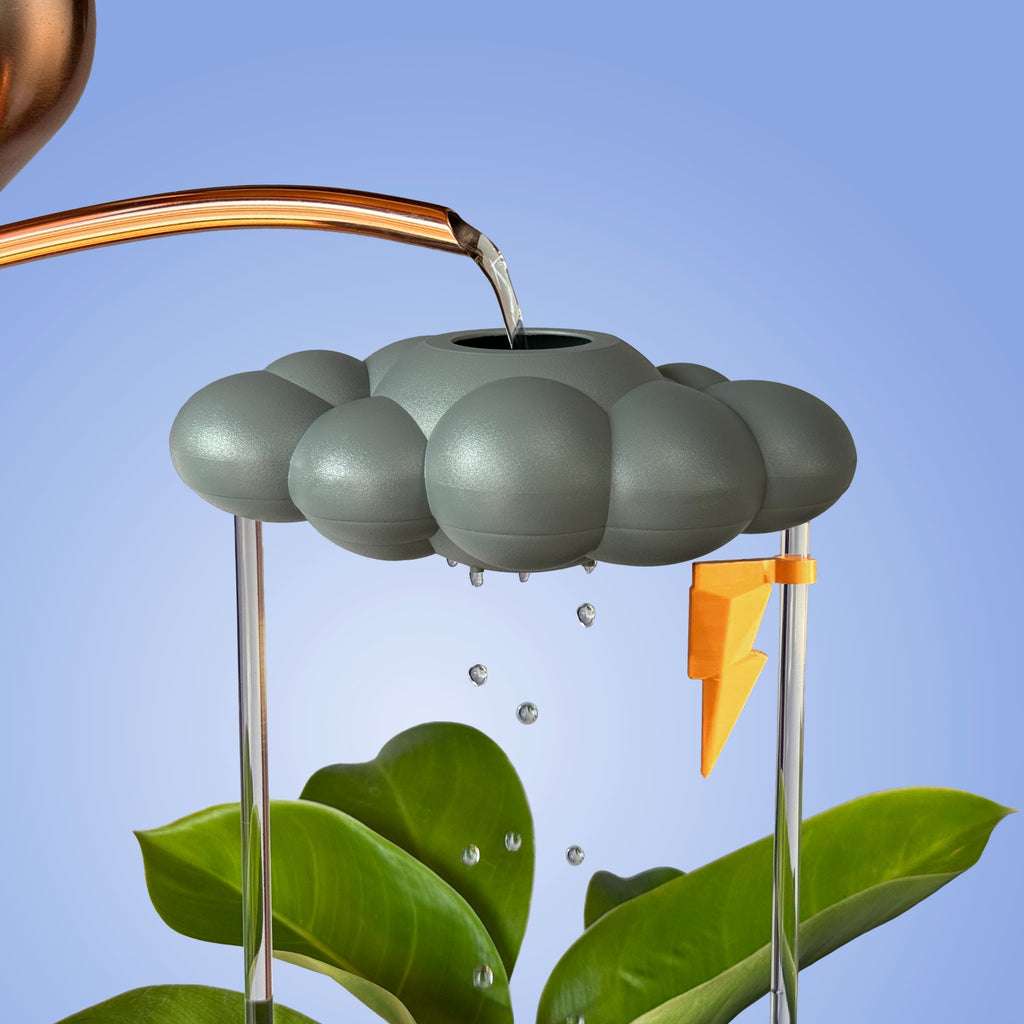 Stormy Dripping Rain Cloud with Lightning Bolt Charm The Cloud Makers