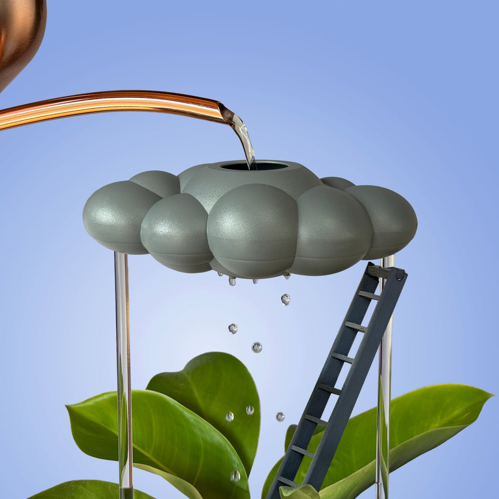 Stormy Dripping Rain Cloud with Ladder Charm The Cloud Makers