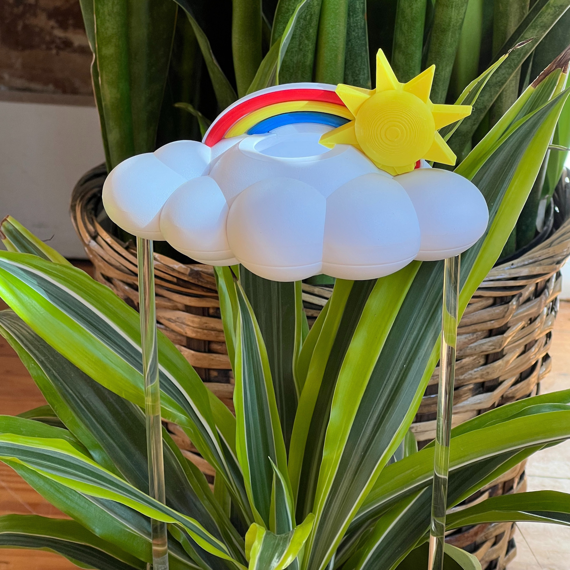 Original Dripping Rain Cloud with Sun and Rainbow Charms The Cloud Makers