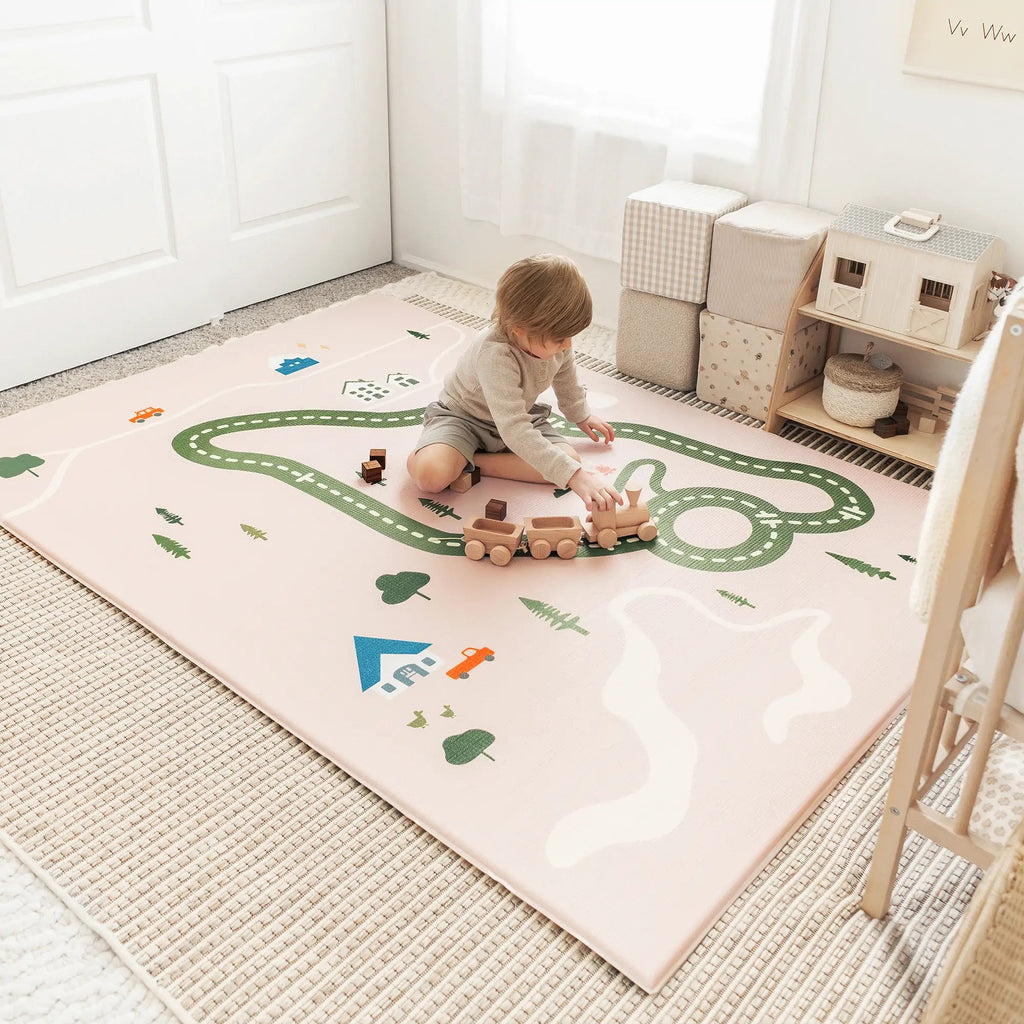 Tiny Land® Double-Sided Baby Playmat Forest Track Wonder Tiny Land INC